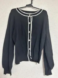 アプレジュール ニット カーディガン 黒のサムネイル