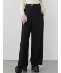 MURUA フロントベルトワイドパンツ