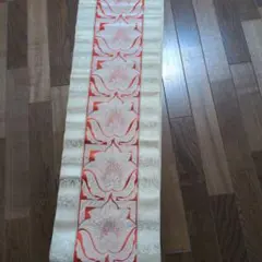 袋帯 華文様 金糸 オレンジ系