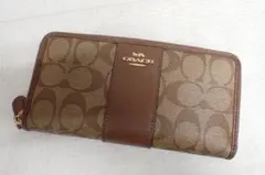 COACH コーチ シグネチャー アコーディオンジップウォレット 長財布B2-A