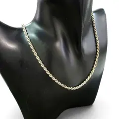 シルバー925 SILVER925 ロープチェーン ネックレス 60cm 刻印有