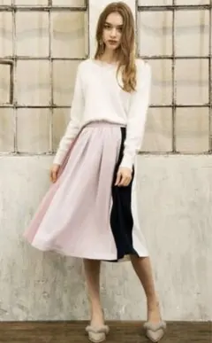 マルチカラー フレアスカート