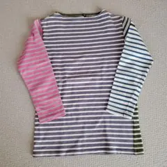 【DEMIM DUNGAREE】クレイジーボーダーカットソー 150cm