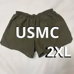【米軍実物・放出品】トレーニングショーツ2XL オリーブグリーン USMCのサムネイル