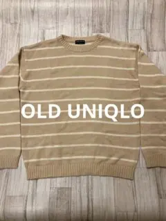 希少　90s olduniqlo コットンニット　ボーダー　スウェット　y2k