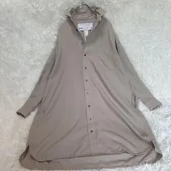 ウール ひざ丈ワンピース