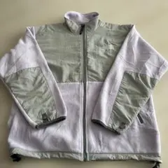 美品 ノースフェイス デナリジャケット フリース 薄紫 グレー XL