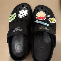 PEANUTS スヌーピー サボ クロッグサンダル ブラック Mサイズ　美品のサムネイル