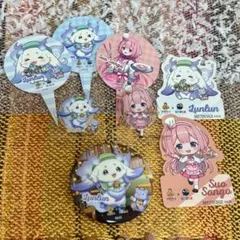 周央サンゴ ポポラマーマ 缶バッジ ノーマル18個セット ルンルンポポラ