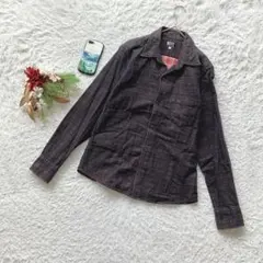 タケオキクチ チェックシャツ 長袖 裏地チェック L メンズ 着回し カジュアル