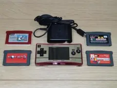 ゲームボーイミクロ　ファミコンカラー　20周年記念　ソフト4作品付き