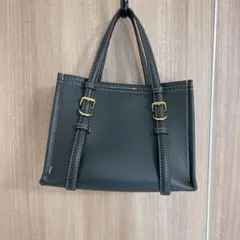 ZARA ハンドバッグ　ブラック　ショルダー紐付き