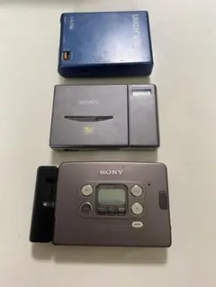 SONY SHARP aiwa MDプレーヤー 3点セット - メルカリ