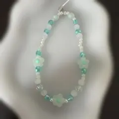 ハンドメイド 花モチーフ 携帯ストラップ