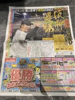2025年　阪神優勝　号外　デイリー