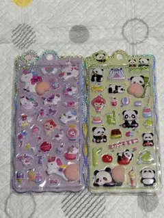 ミカヅキモモコ 3Dシール パンダ