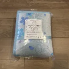 未使用 さらさらガーゼケット 135×185cm シングル ブルー 桜柄
