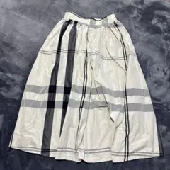 OLIVE des OLIVE ビッグチェック メモリーギャザースカート