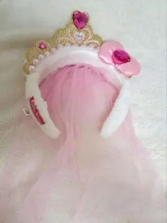 値下げ中　カチューシャ　USJ　ハローキティ　ティアラ風　パール　リボン　可愛い