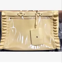 ザッカマートA3　ハートバックルフェイクレザーフリルトートバッグ　痛バッグ