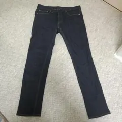 スキニーデニム GU ダークブルー