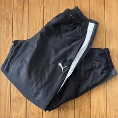 【早い者勝ち・美品】プーマ 中綿ウィンドブレーカーパンツ 黒 メンズ O 防寒