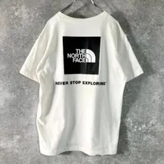 THE NORTH FACE　Ｔシャツ　半袖　ホワイト　ロゴ　バックプリント