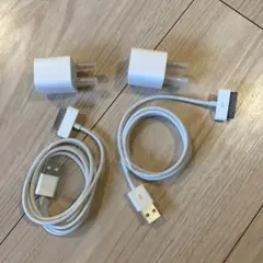 【Apple純正】USBケーブルと充電アダプタ2個セット