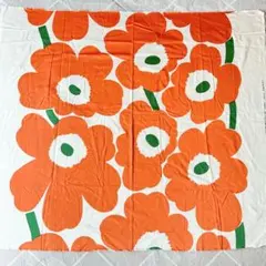 マリメッコ　ウニッコ　生地　新品　オレンジ　marimekko