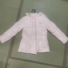 pom ponette juniorピンク 中綿コート ファー付き　M(150)