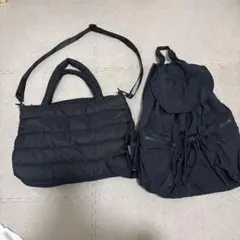 【SHEIN】リュック ショルダーバッグ ナイロン 黒のサムネイル