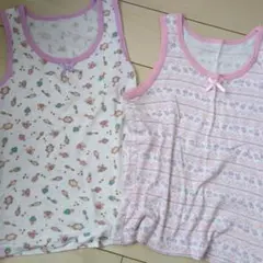 女の子用タンクトップ下着2枚セット