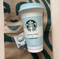 スターバックス ジェラートピケ リユーザブルカップ ベアリスタキャップ
