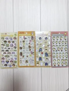 BONBON DROPシール 4種セット お茶犬 ノンタン お文具 コジコジ
