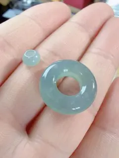 CM-0546天然石 《本物保証》美品 藍水翡翠 ペンダント ネックレスSV