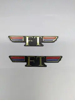 Z250FTゴ−ルドサイドカバーエンブレム左右 4枚セット送料込み - メルカリ