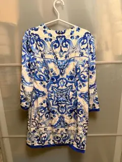 Dolce & Gabbana シルクワンピース 44 お揃いのスカーフ付きのサムネイル