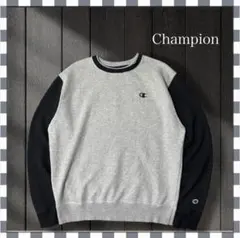 4203/チャンピオン ワンポイント刺繍ロゴ バイカラー スウェットM