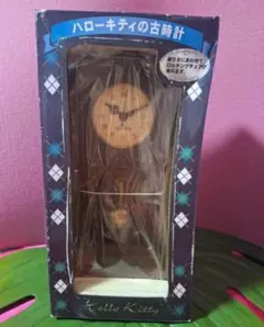 希少レアなハローキティの古時計 置時計 振り子時計/貴重/今日のみ限定5000円