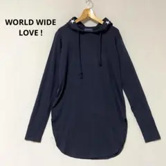WORLD WIDE LOVE ! ロングカットソー　星柄　コットン　指穴付きのサムネイル