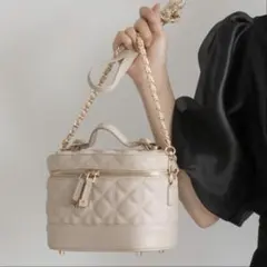 キルティング2WAYバニティバッグ　RANDA