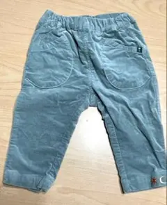 moimoln スター＆ムーン刺繍バギーパンツ ミントブルー　90サイズ