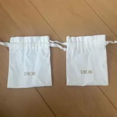 Dior ホワイトポーチ 2個セット