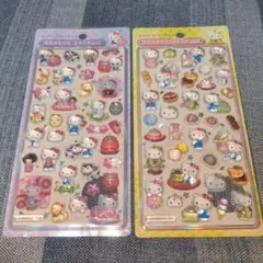【国内正規品】ハローキティ ボンボンドロップシール 和柄新作 2枚セット