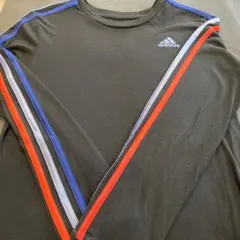 adidas ブラック長袖カットソー Mサイズ