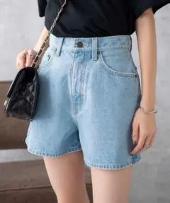 WEGO 台形デニムショートパンツ M