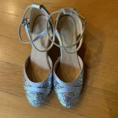 볼룸 댄스 슈즈 실버