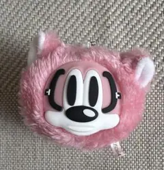 KUSOMEGANE ガチャ もふもふヘッドぬいぐるみ　ピンク　マスコット