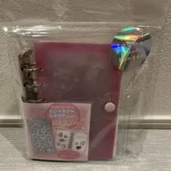 クーリア とうめいシールバインダー シール帳　シールバインダー　ピンク