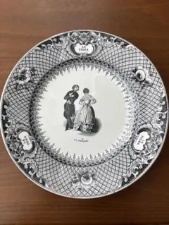 クレイユモントロー　フランス　アンティークプレート　皿　ヴィンテージ　ブロカント クレイユモントロー 1888年 フランス アンティークプレート